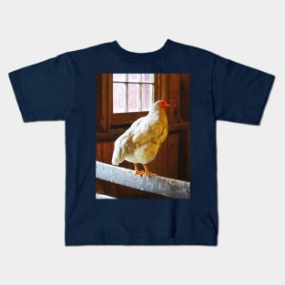 Chickens - Chicken in Barn Kids T-Shirt